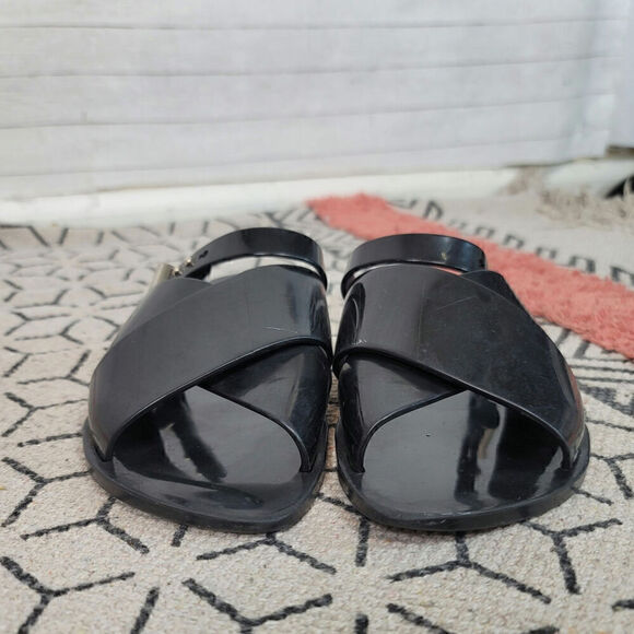 Melissa+Jason Wu Diane Vegan Slide Jelly in Black, sz 7 - Picture 5 of 16